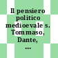 Il pensiero politico medioevale s. Tommaso, Dante, Egidio Romano, Guglielmo di Ockham, Marsilio